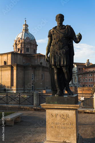 Julius Caesar statue in Rome, Italy