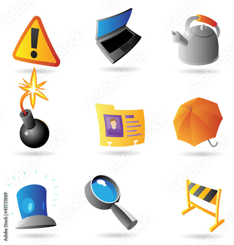 Icons for program interface