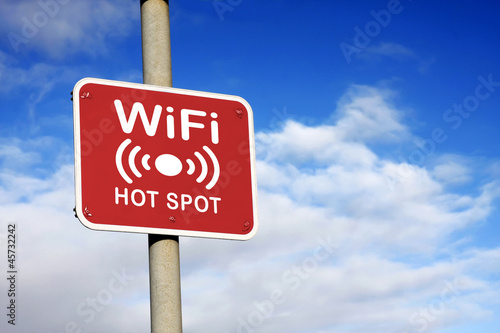 WiFi hotspot sign photo