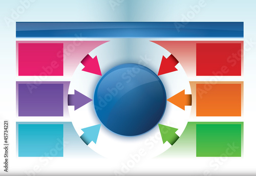 Diagram Template with six options