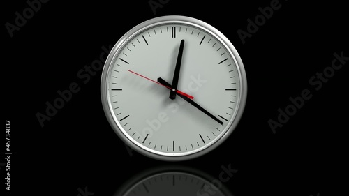 Wallpaper Mural Wanduhr schwarz Torontodigital.ca