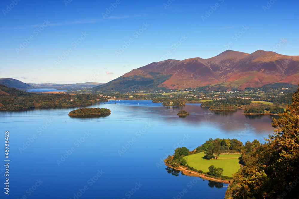 Derwentwater View in the English Lake District National Park
