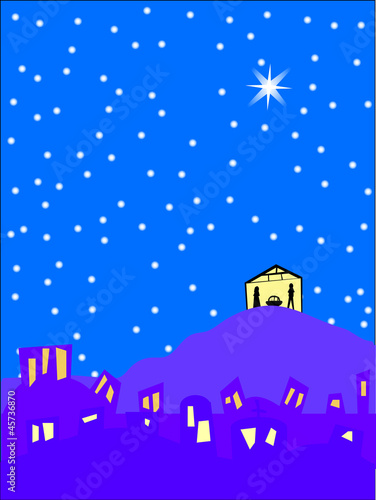 Bethlehem christmas background