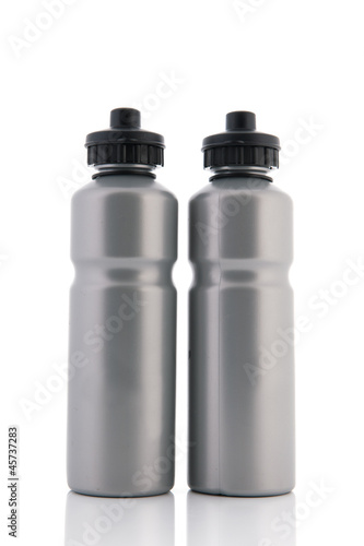 Grey sport water bottles