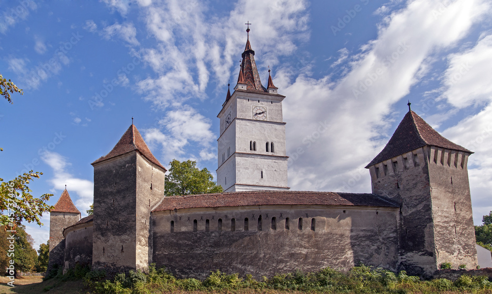 Obraz premium Fortified church in Transylvania, Romania