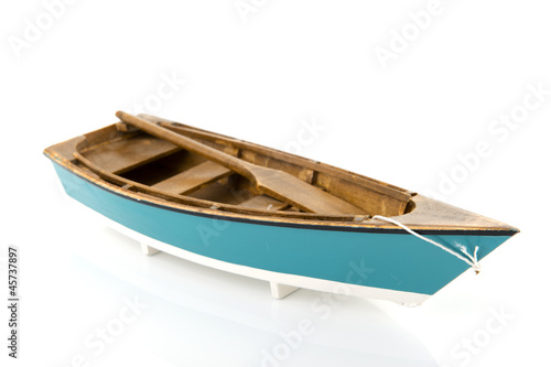Blue rowing boat