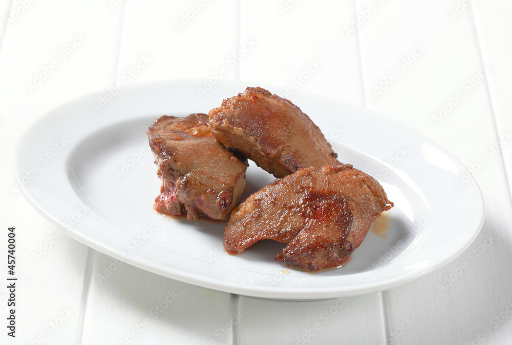 Pan fried liver Pan fried liver