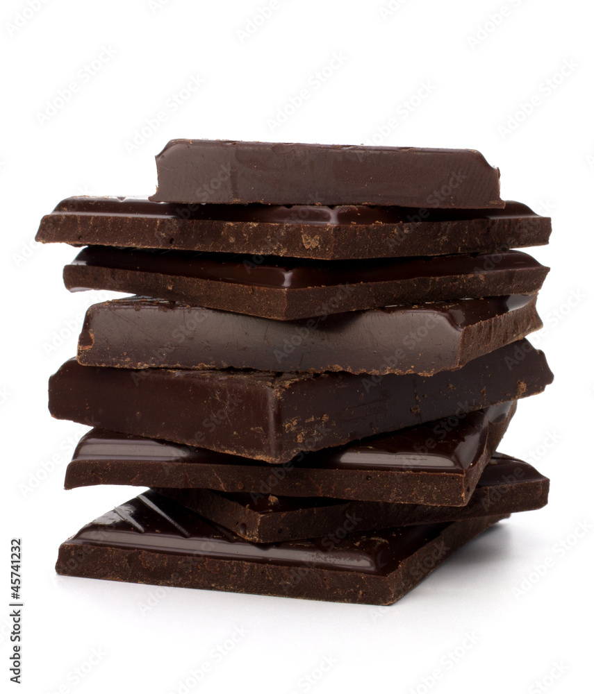 Chocolate bars stack Chocolate bars stack