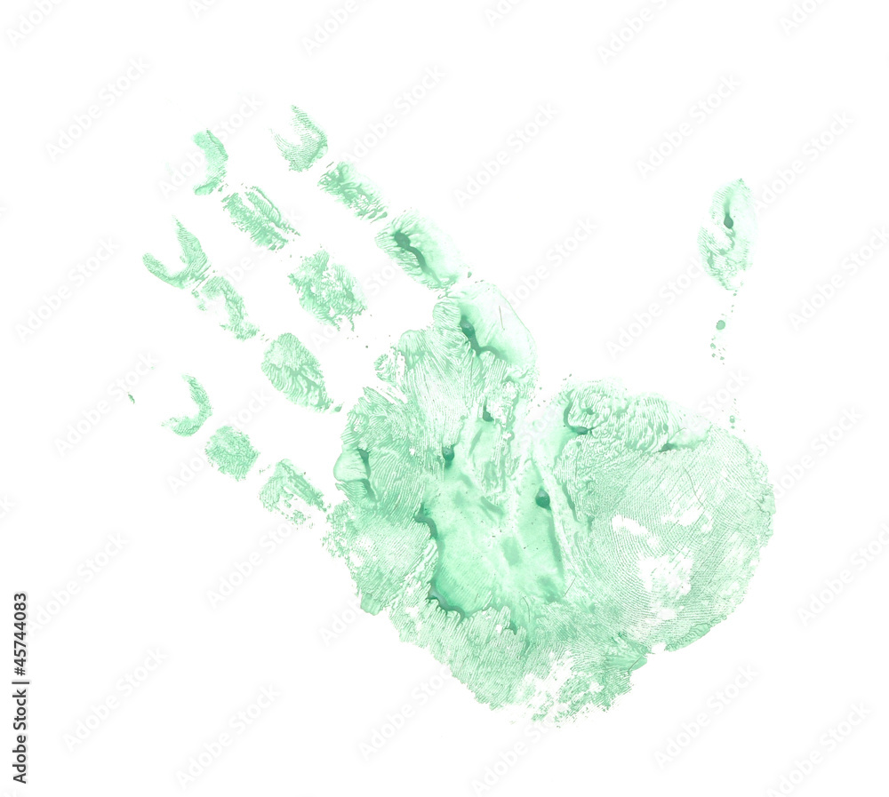 handprints on a white background handprints on a white background