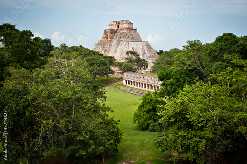 Mayan pyramid, Palenque, Mexico #45744627