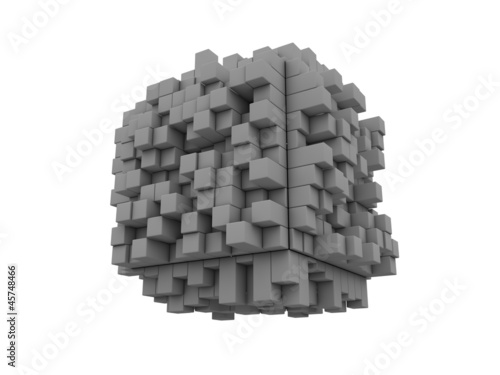 3D blocks.