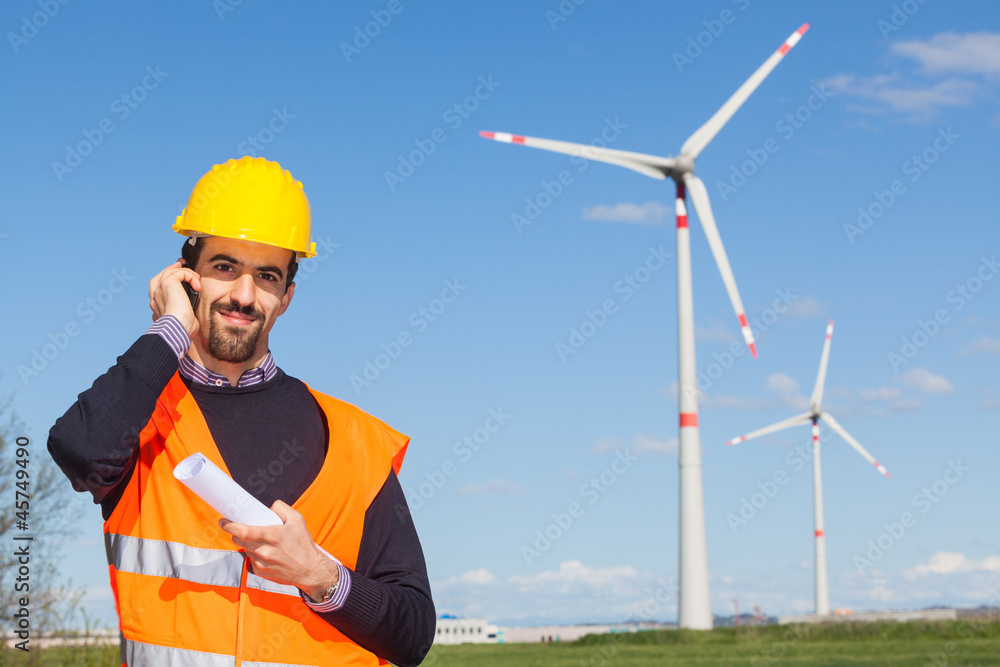 Technician Engineer in Wind Turbine Power Generator Station Technician Engineer in Wind Turbine Power Generator Station
