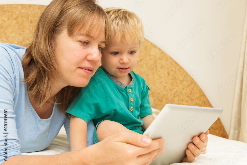 family with touch pad family with touch pad