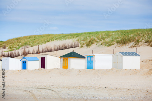 houses on the beach with blue sky © Max Topchii