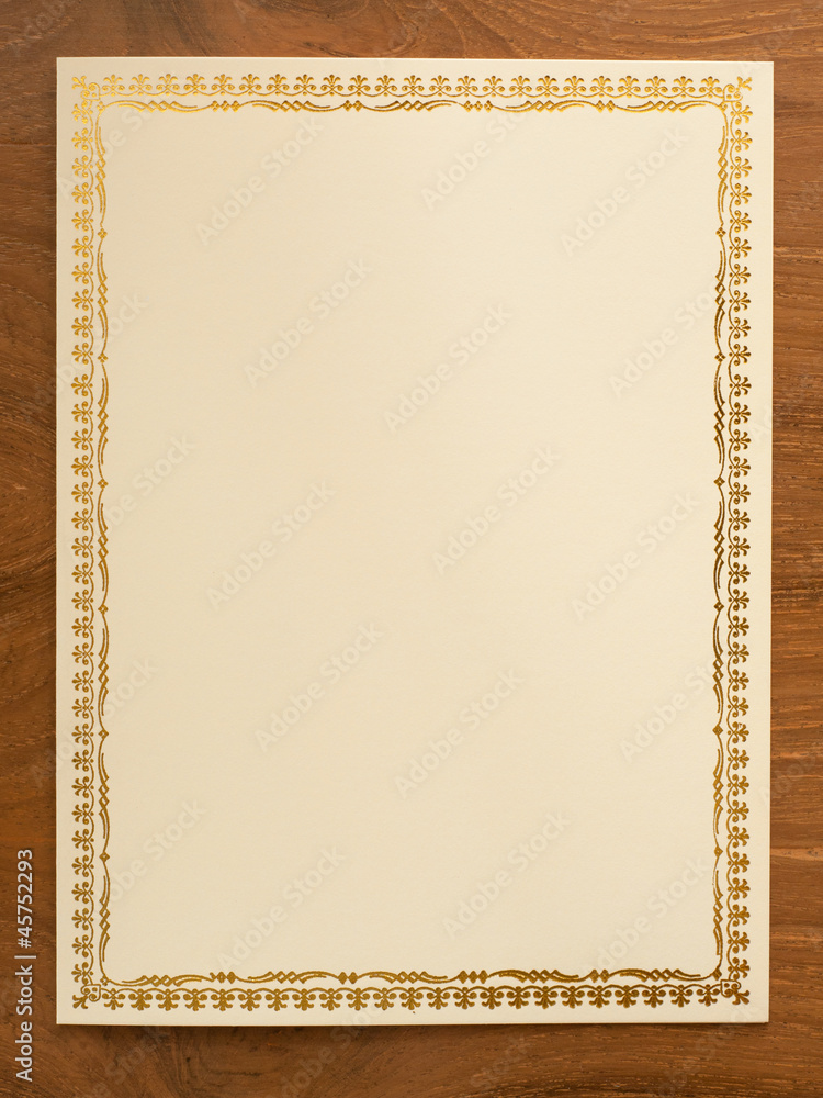 blank card with thai traditional frame