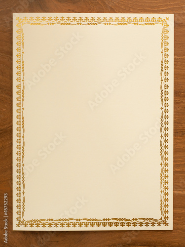 blank card with thai traditional frame