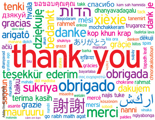 THANK YOU Tag Cloud (card thanks greetings gratitude welcome)