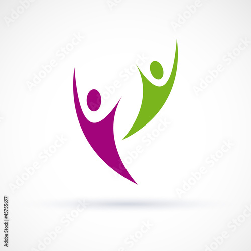 Logo happy people # Vector