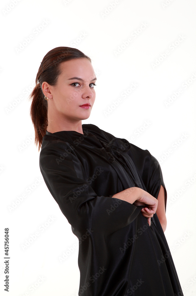 Portrait of mystery pretty woman Portrait of mystery pretty woman