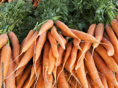 Bio-Karotten auf dem Markt
