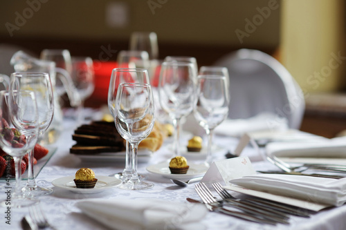 Table set for an event party © MNStudio
