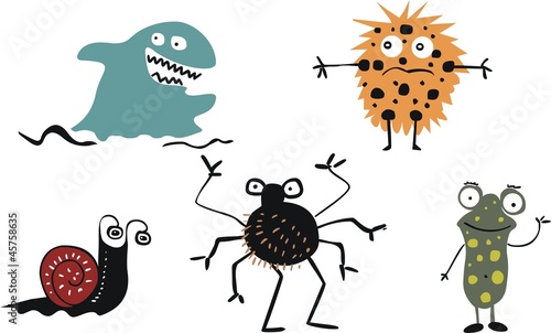 Collection of funny characters