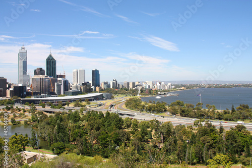 Perth skyline  Australia