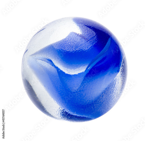 Blaue Glasmurmel