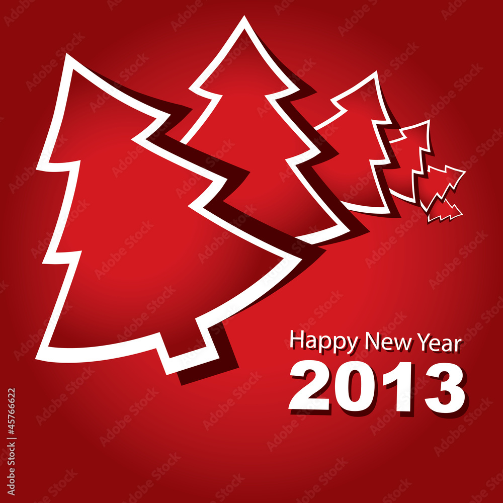 New Year 2013, Christmas tree New Year 2013, Christmas tree