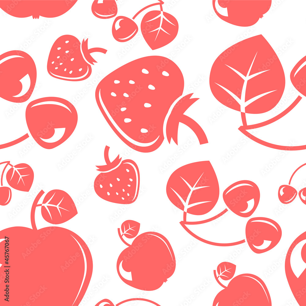 Seamless fruit background Seamless fruit background