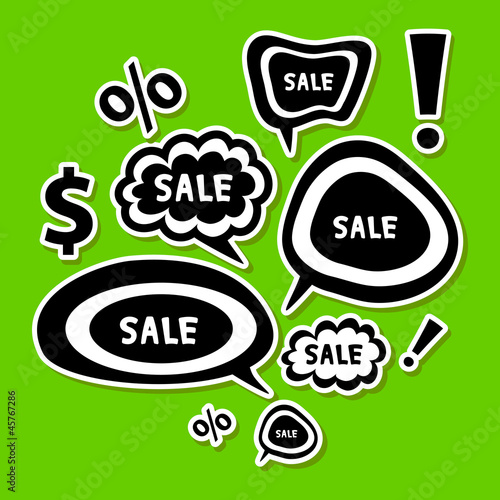 Sale signs set