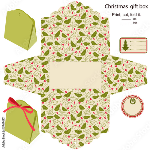 Gift box template