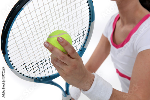 Tenniswoman. © auremar