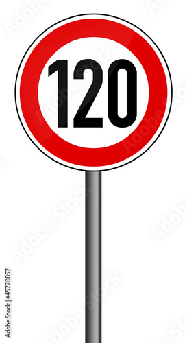 Geschwindigkeitsbegrenzung aufgehoben - 120 km/h