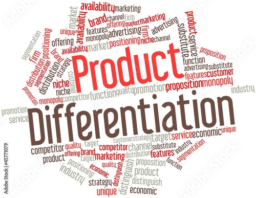 Fotografi Word cloud for Product Differentiation