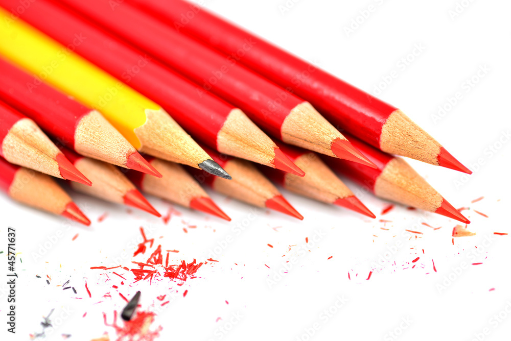 A bunch of pencil isolated on white A bunch of pencil isolated on white