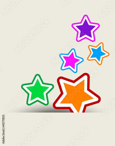 wrapping paper with colorful stars