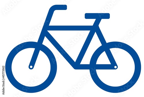 Vélo bleu photo