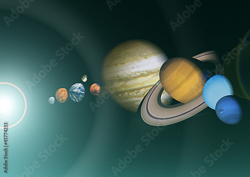 Fototapeta Sistema solare pianeti