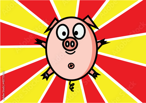 Happy pig