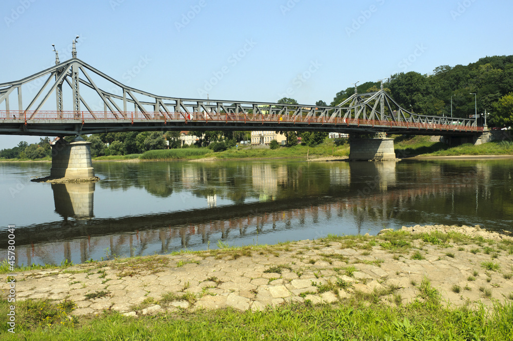 Fototapeta premium Most nad rzeką Odrą