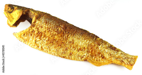 Popular fried hilsa or Ilish fish photo