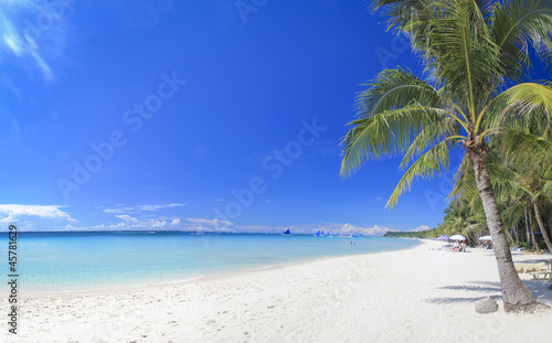 Fototapeta Naklejka Na Ścianę i Meble -  Boracay island white beach philippines