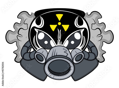 Toxic Mascot Tattoo Vector