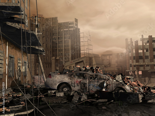 Zniszczone miasto