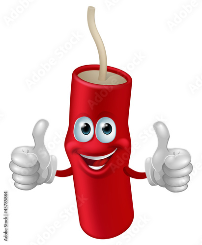 Cartoon dynamite man