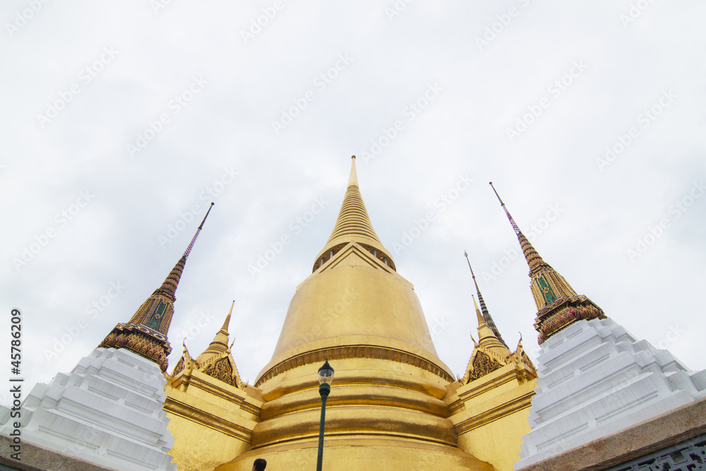 Fototapeta premium Pagoda at Wat Phra Kaew Grand Palace of Thailand