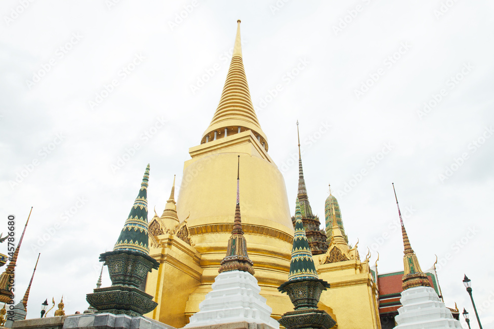 Fototapeta premium Pagoda at Wat Phra Kaew Grand Palace of Thailand