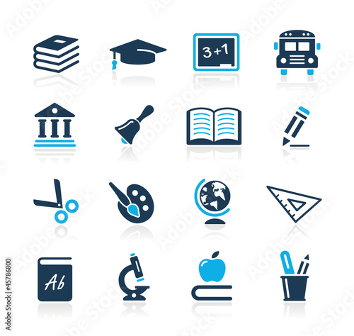 Education Icons  // Azure Series