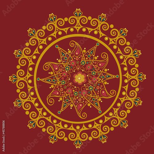 Ornamental round decoration